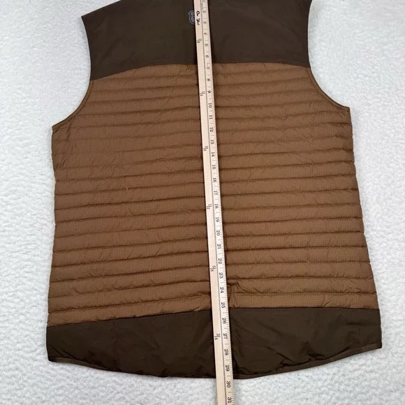 Eddie Bauer Sport Shop Vest Large TL Goose Down Quilted Full Zip Stormdown 700 - Picture 8 of 12